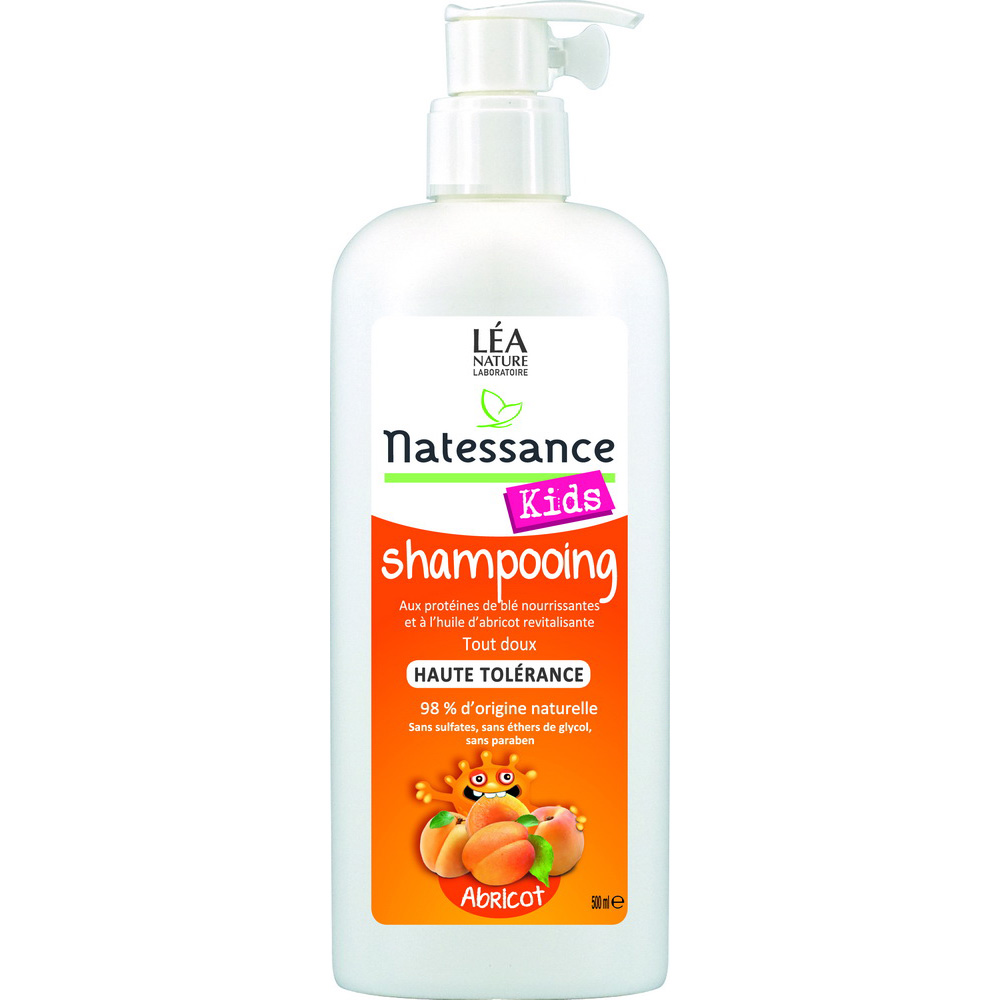 Natessance Apricot Kids Shampoo, 500 ml