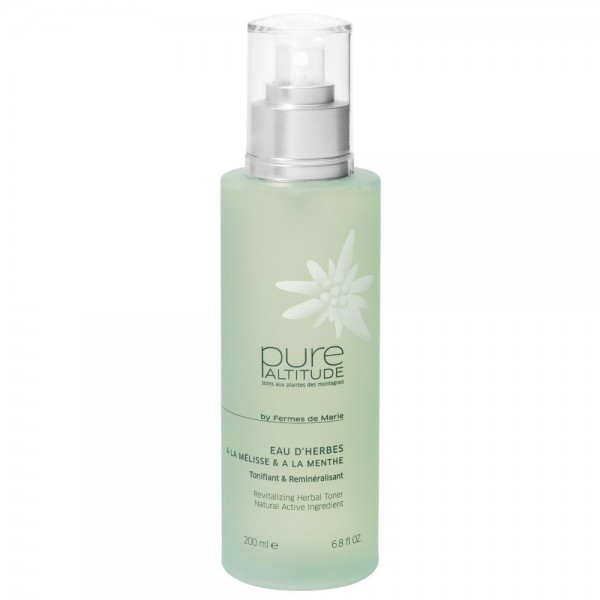 Pure Altitude-Lift Alpes-BAIN SERENITE Eau D'herbes Melisse Menthe Tonifiant remineralisant revitalizing herbal toner