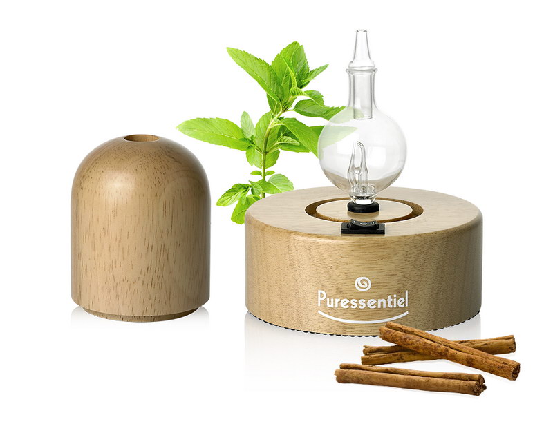 DIFFUSEUR A NEBULISATION POUR HUILES ESSENTIELLES, BOIS NATUREL