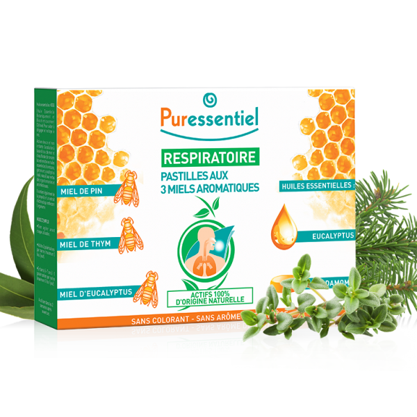 Respiratoire Respiratory Pastille 3 Miels Honey Puressentiel